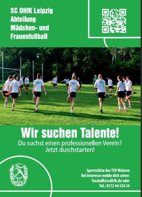 Flyer SC DHfK Leipzig Fussball